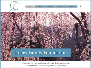 Picture of Letaw Family Foundation website.